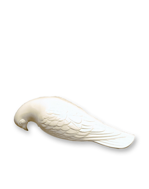 Hvit bronsefugl fra Sigvartsen Steinindustri