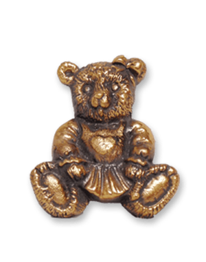 Ornament med bamse i bronse fra Sigvartsen Steinindustri