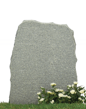 Gravstein i grå granitt fra Sigvartsen Steinindustri